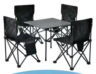 סט שולחן קמפינג וארבע כיסאות
